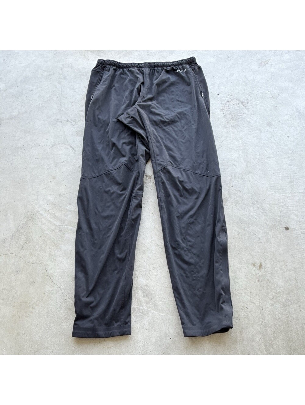 Patagonia Wind Shield Pants Mens XL Black Softshell Running Reflective
